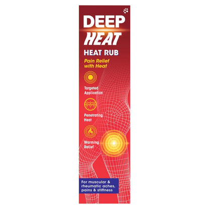 Deep Heat Heat Rub packaging on a white background