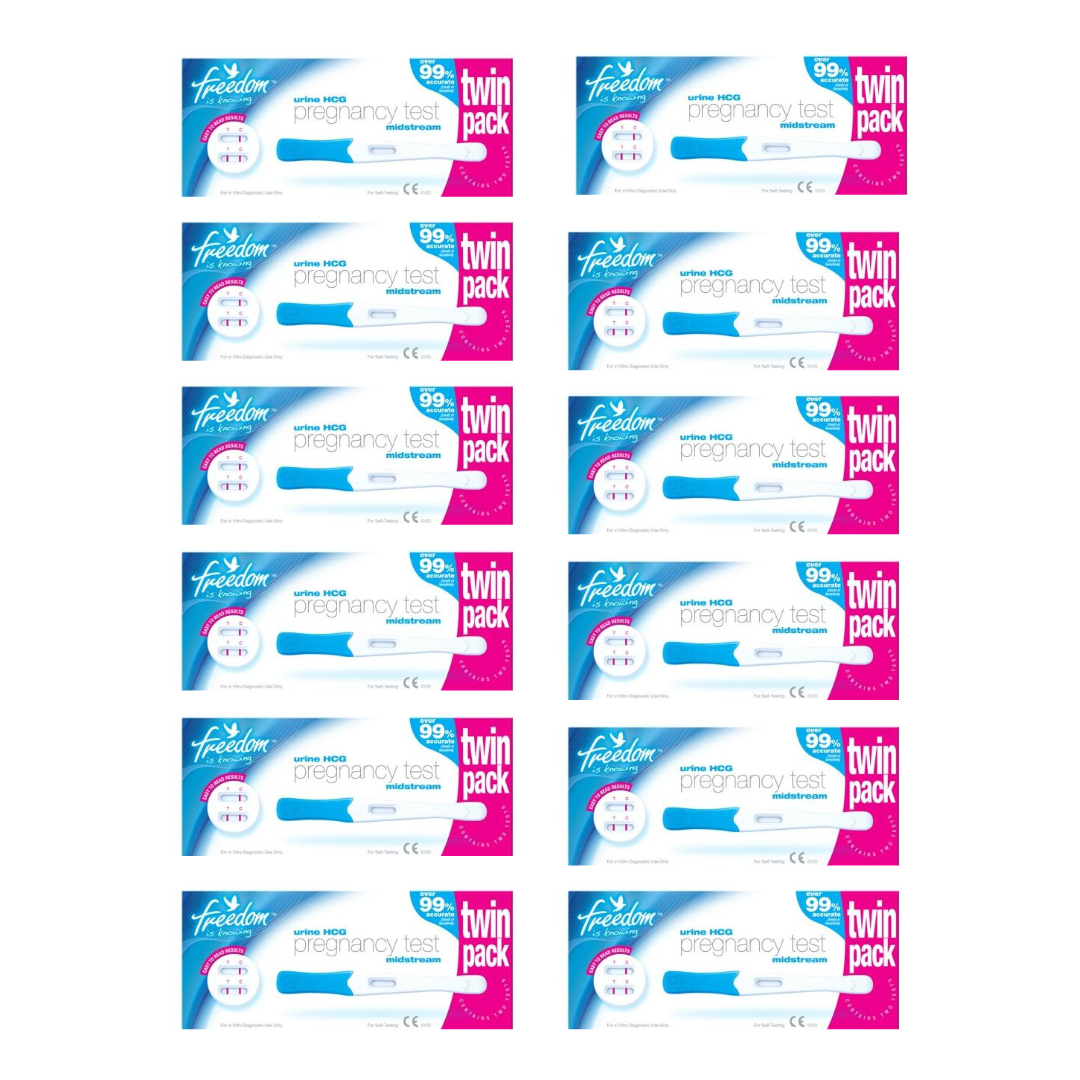 FREEDOM PREGNANCY TEST MIDSTREAM (TWIN PACK)
