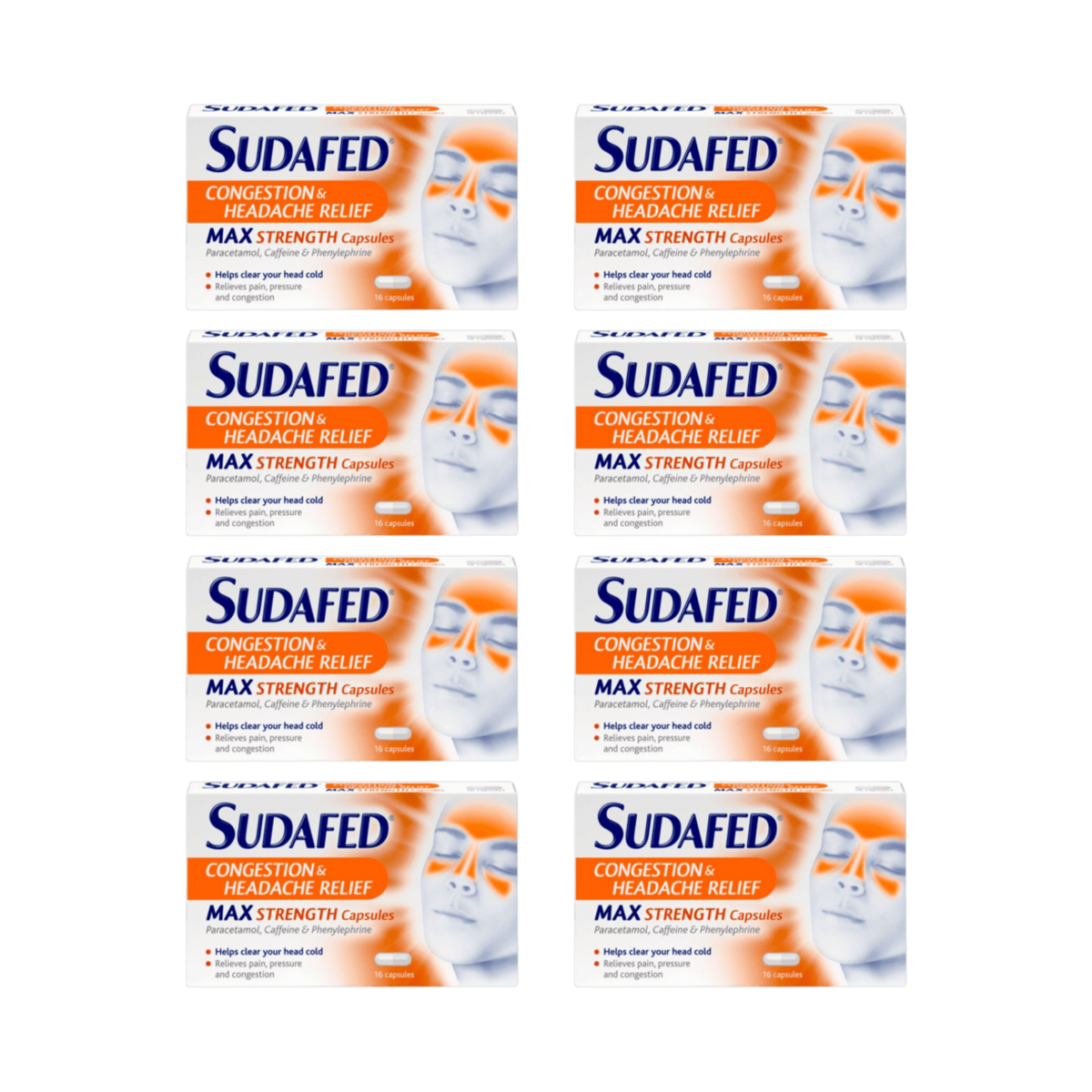 Sudafed Congestion & Headache | £2.65 each
