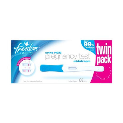 FREEDOM PREGNANCY TEST MIDSTREAM (TWIN PACK)